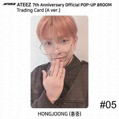ATEEZ 7th Anniversary Official POP-UP 8ROOM MD Trading Card (A ver