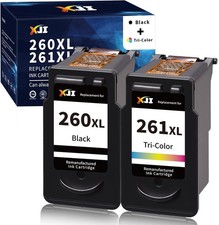 2PK Compatible PG-260XL CL-261XL Ink Cartridges For Canon Pixma TS6420a TS6400