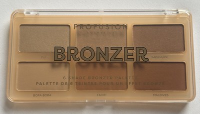NEW Sealed Profusion Cosmetics 6 Shade Bronzer Palette Shimmer Matte Vegan