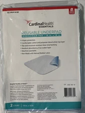 Reusable Wheelchair Pads 18"x18”Washable 2Count Pack Cardinal Health Essentials™