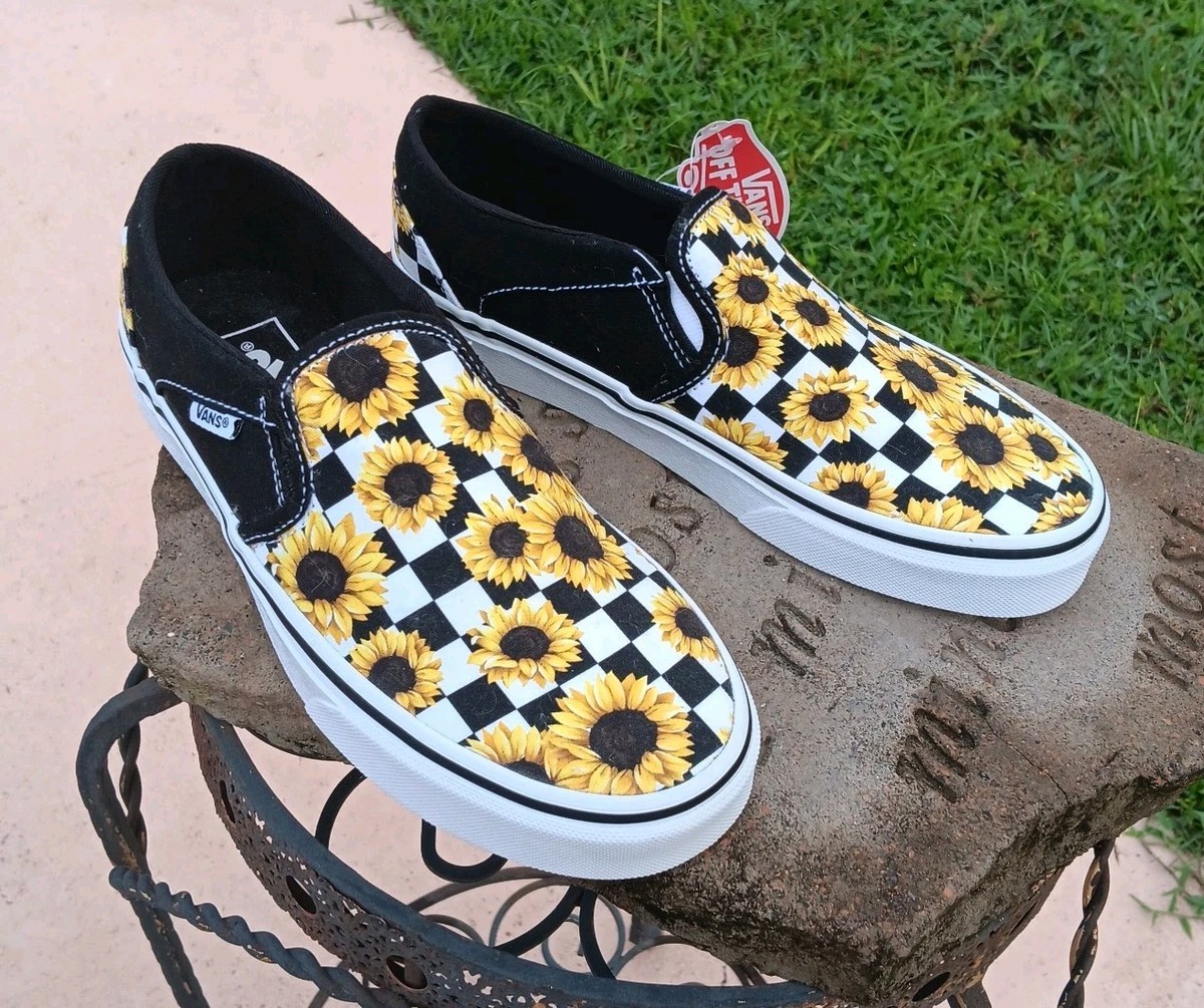 Vans Slip Yellow Checkerboard Vans Womens New Size Women's