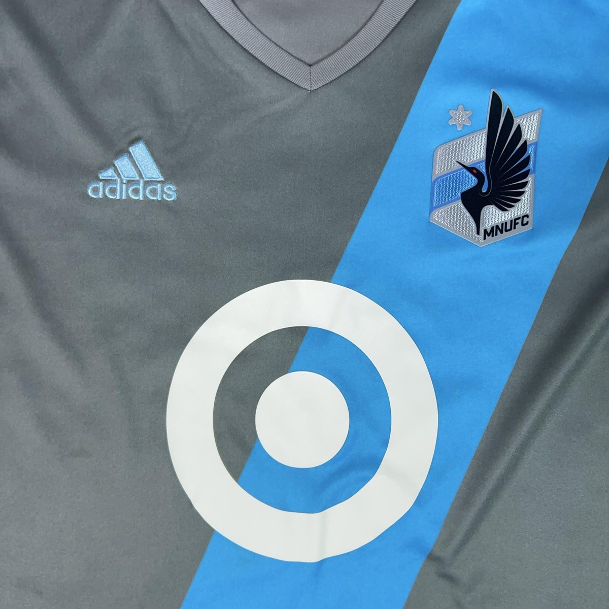 Minnesota United FC Jersey Shirt Womens Large Gray MLS Soccer