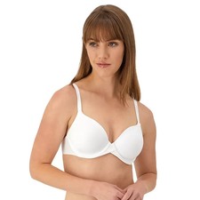NWT Maidenform  One Fab Fit  Modern Demi T-Shirt Underwire Bra DM7543 WHITE 34B