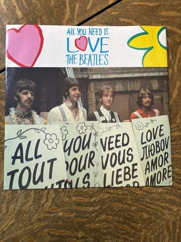 THE BEATLES ALL YOU NEED IS LOVE 12" VINYL JOHN LENNON ORIGINAL RARE