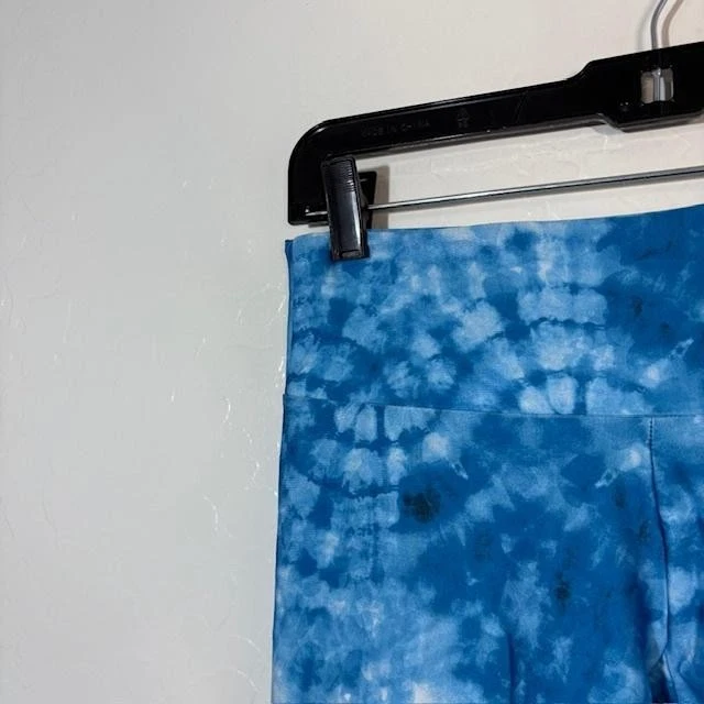 Leggings Onzie Flow para mujer pequeños medianos azules tie dye yoga tiro alto elásticos Foto 2 de 4