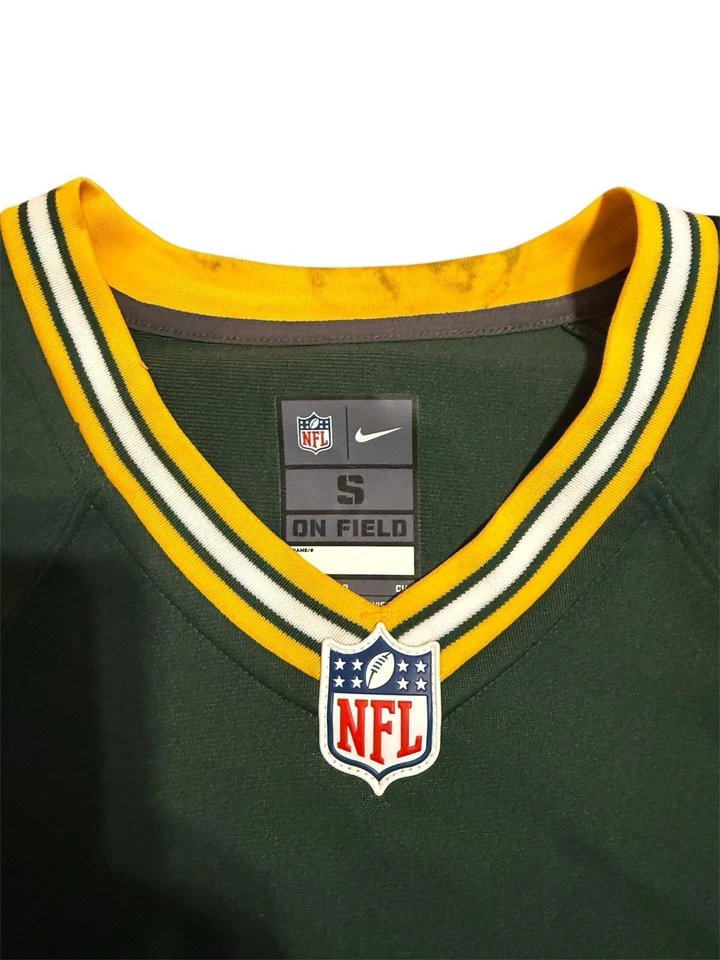 Camiseta Nike Green Bay Packers #15 Bart Starr NFL On Field masculina pequena - Imagem 3 de 4