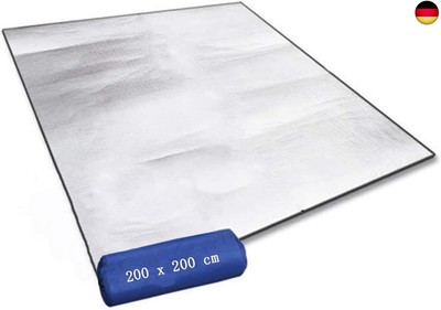 Alu Isomatte Schaummatten 200x200 cm Isoliermatte Isolierdecke Faltbare