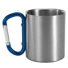 Edelstahltasse 200ml mit Karabinerhaken | The...