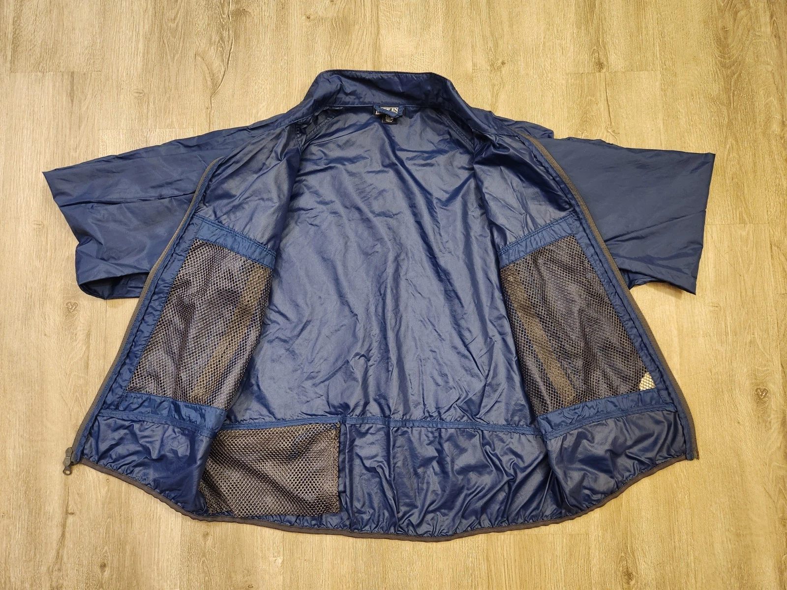 Vintage Lands End Windbreaker Size Large Lightweight Jacket Nylon Hiking Golf
