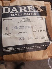 DAREX General Pourpose Meteorological Weather Balloon 1200 Gram Vintage NOS