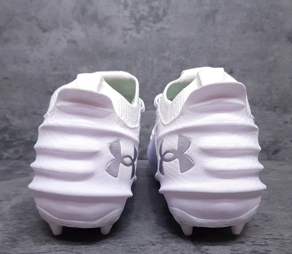 Under Armour Blur Smoke 2.0 MC Football Cleats White Silver