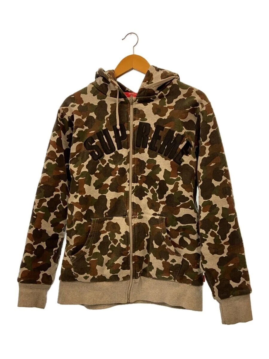 Sweat à capuche zippé Supreme gris M occasion