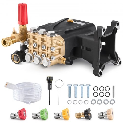 #ad HOT Pressure Washer Pump1quot; Shaft Horizontal Triplex Plunger4200 PSI4.2GPMR $237.54