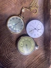 Antique Elgin Pocket Watch Lot w/ Gold Filled Chain Vintage For Repair