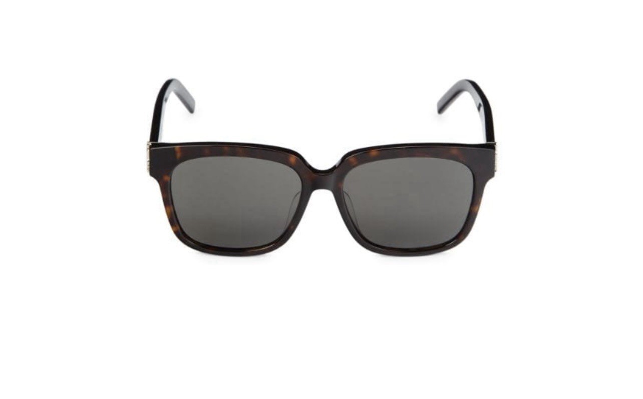 Occhiali da sole Saint Laurent donna quadrati 55 mm Avana