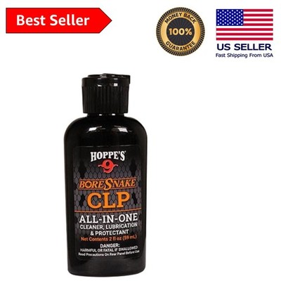 Hoppe's Boresnake CLP 2oz - All-In-One Cleaner, Lube & Protectant for Firearms