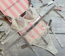 Victoria's Secret Shine Cinturino Wicked Reggiseno Chiusa Tanga Set Molto Sexy