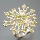 Jewellery Natural Citrine Ring 925 Sterling Silver Size 8 /R446213