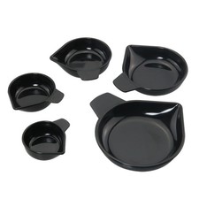 5pcs Weighing Powder Pans Set: Plastic, Black, Digital Display, Mini Counter ...