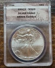 1996 Silver Eagle ANACS MS69 Certified Slab Key Date 🔑 Lowest Mintage ASE!
