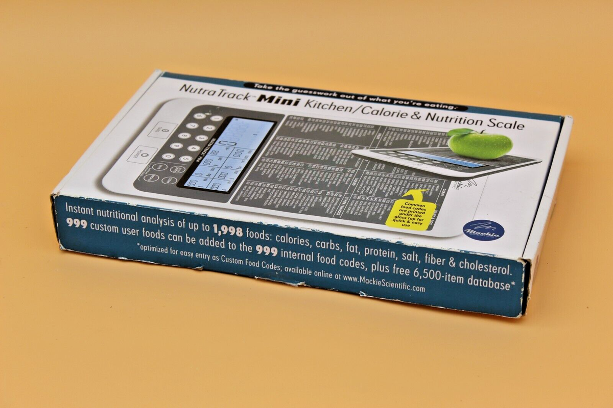 Nourish Digital Kitchen Food Scale and Portions Nutritional Facts Display -  Greater Goods - Legit Gifts, image size:1200x800