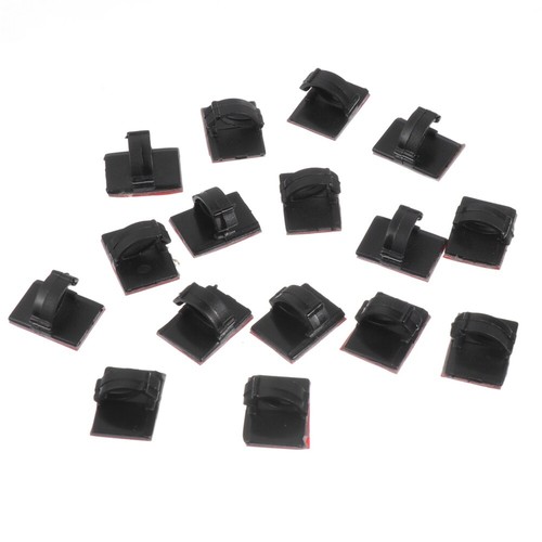 100 Pcs Bouton De Câblage Voyage -câbles Gestion Des Adhésifs - Photo 3/12