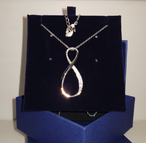Swarovski collana originale Pendente Exist Infinito Bianco - Foto 2 di 8