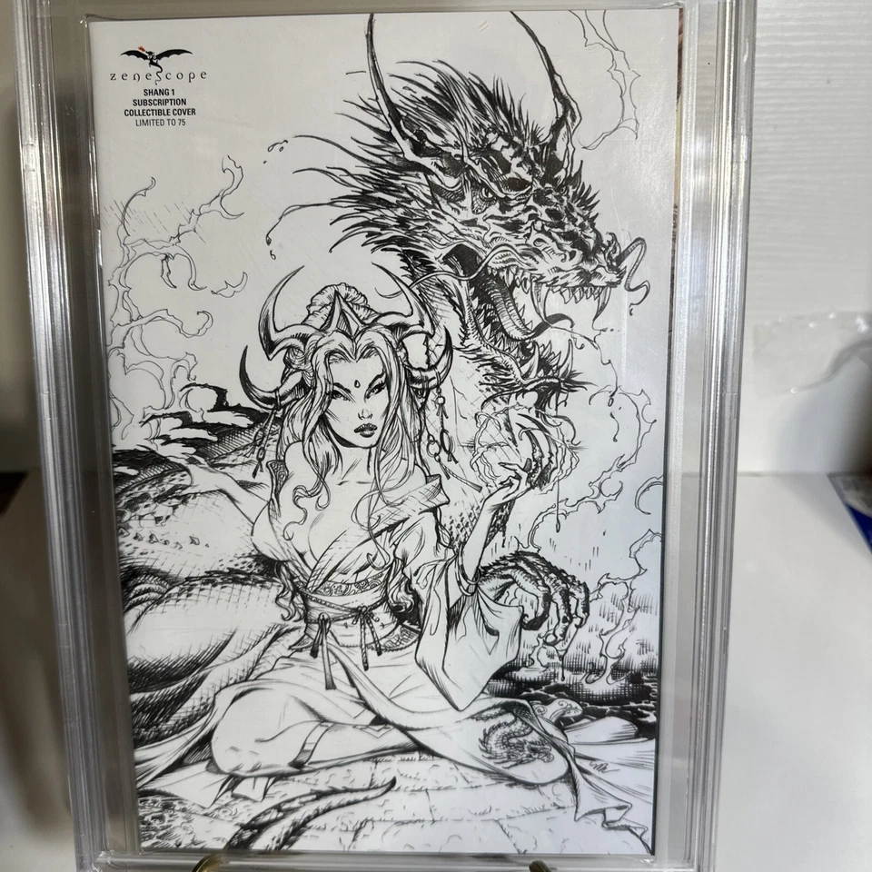 Shang #1 Zenescope Subscription Collectible Cover CBCS 9.8 White LE 75 A9 - Image 2 of 4