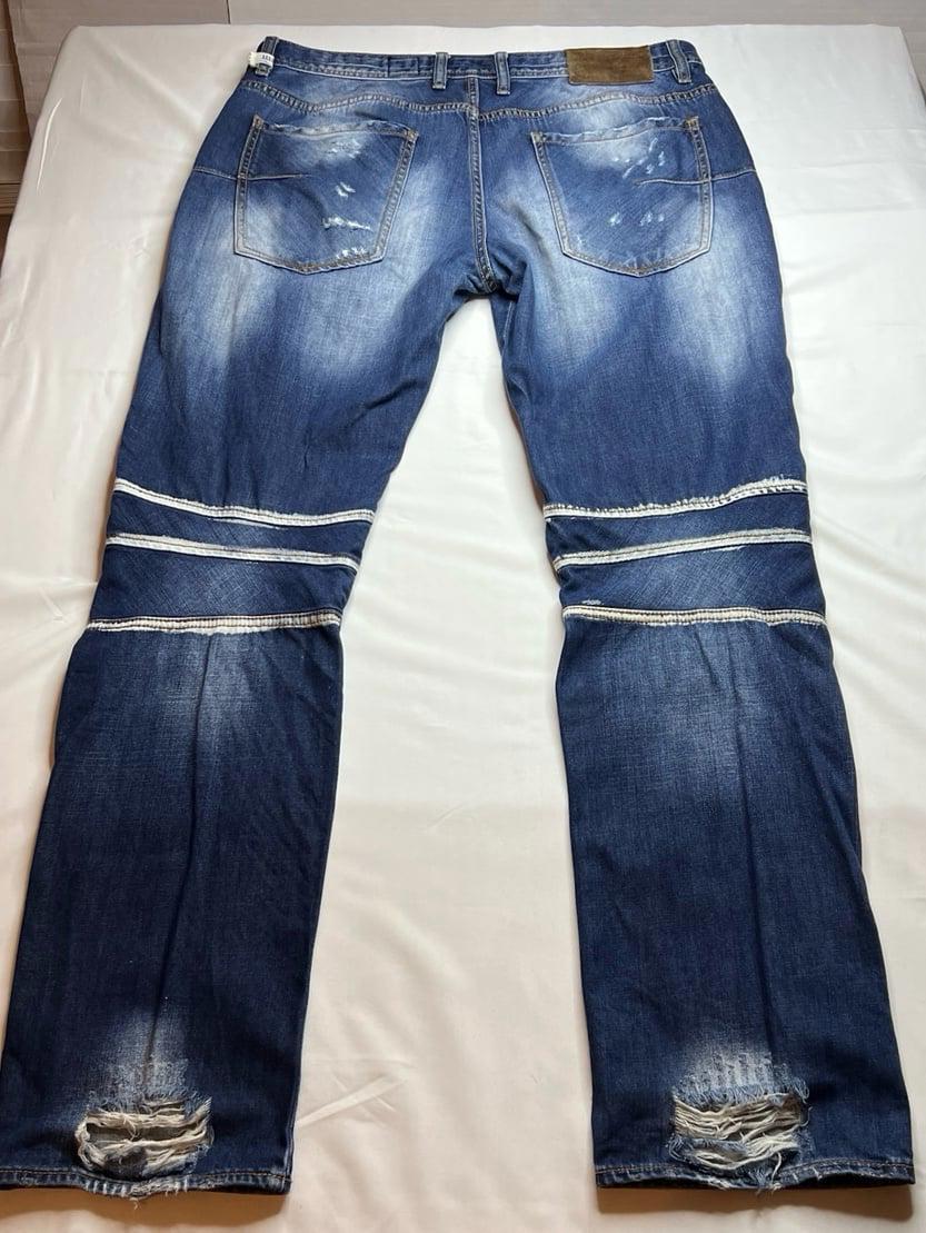 Akoo Brand Mens Multi Design Blue Jeans Sz 36 | eBay