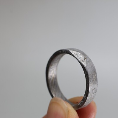 Iron meteorite Ring ,Gift, meteor, Minor flaws Meteorite ring SIZE(US 11)  J341