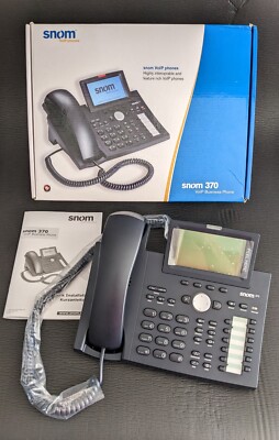 Snom 370 Telefon | VoIP SIP IP PoE Business Telefon | Schwarz | Originalverpackt