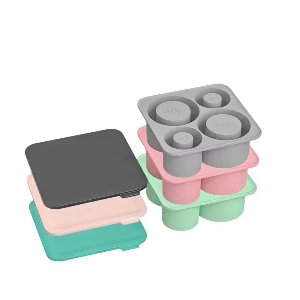 Tumbler Reusable Silicone Ice Mold For Ice Drink 4 Pcs