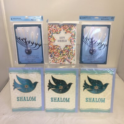21 Hallmark Tree of Life HANUKKAH VARIETY LOT of Cards ** READ **
