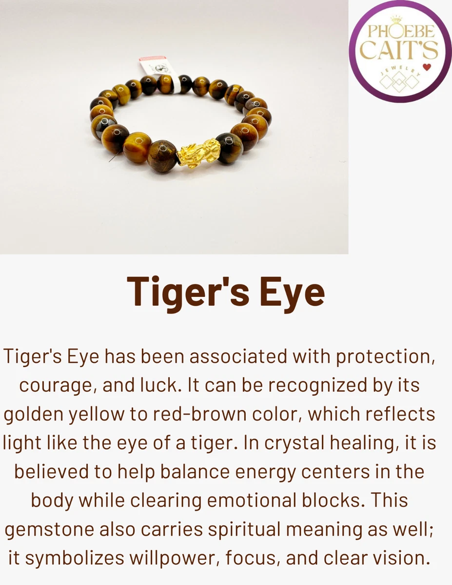 How to make a Tiger Eye Bracelet? Tiger Eye Stone Bracelet Benefits Meanings  | Stone of Courage - YouTube