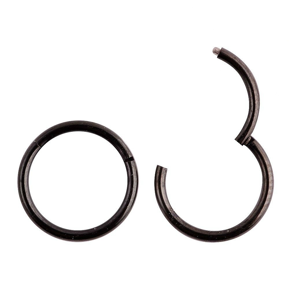 HINGED PIERCING CLICKER HOOP SLEEPER EARRING EAR RING TRAGUS NOSE - Foto 8
