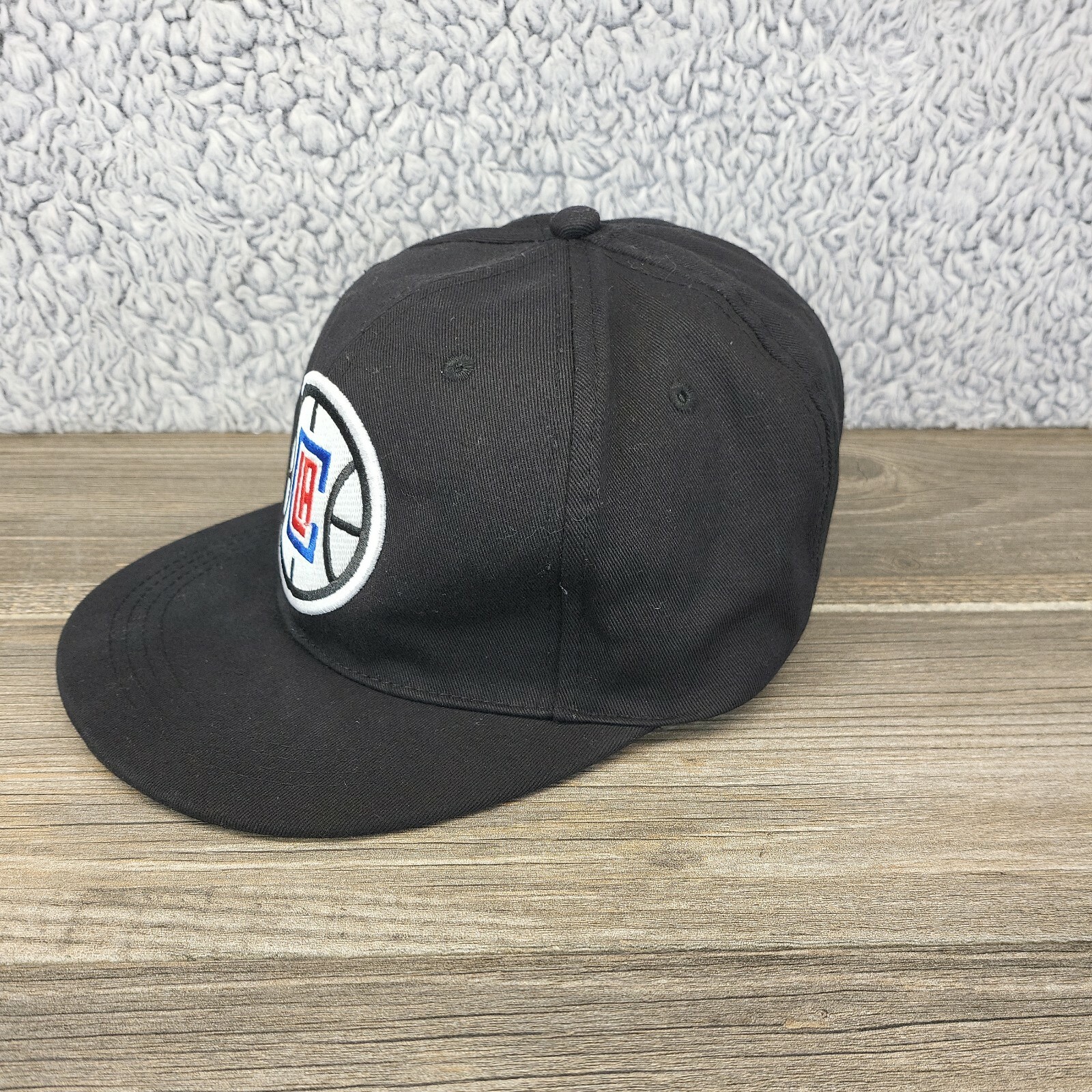 LA Clippers Snapback Hat Solid Black Baseball Cap… - image 2