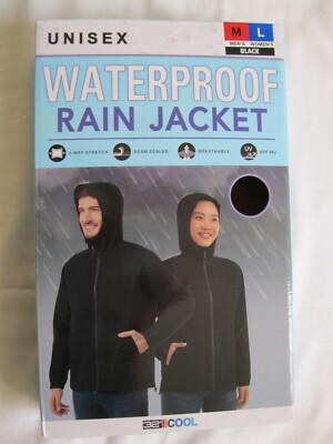 32 DEGREES COOL UNISEX STRETCH WATERPROOF BREATHABLE RAIN JACKET