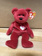 Ty Valentina the Red Bear Beanie Baby Box 142