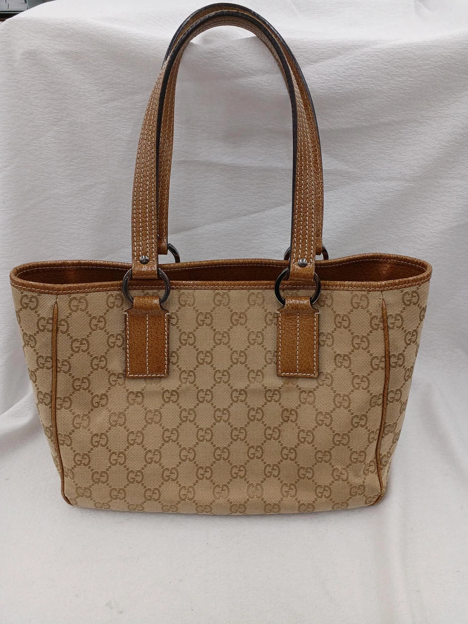 Sac fourre tout en toile GUCCI GG 11 pouces