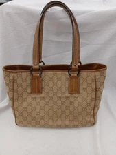 GUCCI GG Canvas Tote Bag 11 inch