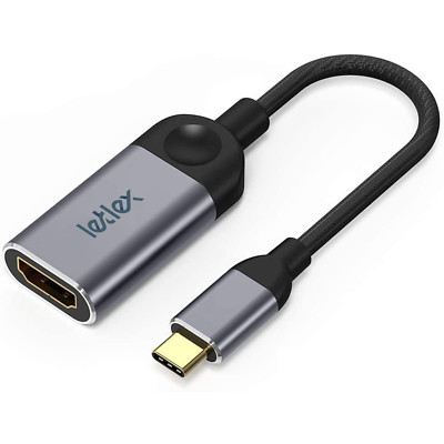 LETLEX  HDMI 4k Cable 4K@30Hz USB C to HDMI Adapter Display Port to HDMI Adapter