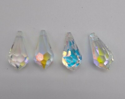 Swarovski Crystal Clear AB 22mm Teardrop 6000 Pendant; Popular!! Beautiful!