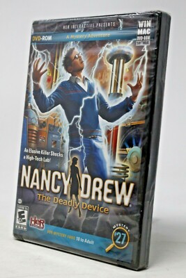 Nancy Drew: The Deadly Device - PC/Mac - Mystery/Adventure Game - NEW - See Desc