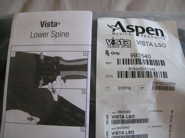 vista back brace