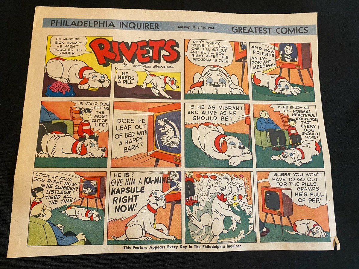 H10 RIVETS by George Sixta Sunday Half Page Comic Strip May