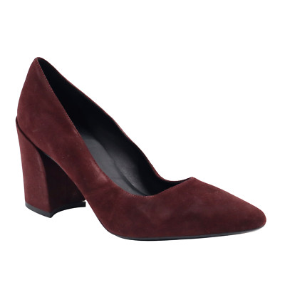  NEW Aquatalia PEONY Suede Leather Pump, Burgundy 7US MSRP$350 SHIPS TODAY 