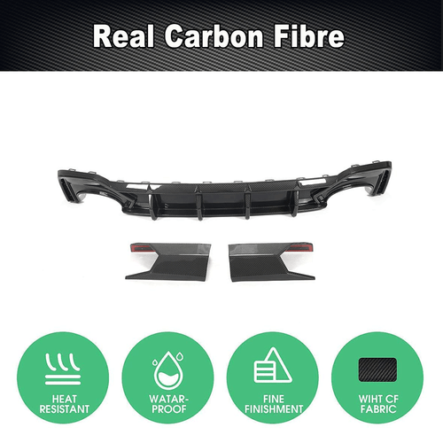 Difusor trasero de carbono DRY para Audi RS6 RS7 C8 Avant 19+ difusor parachoques labio - Imagen 5 de 21