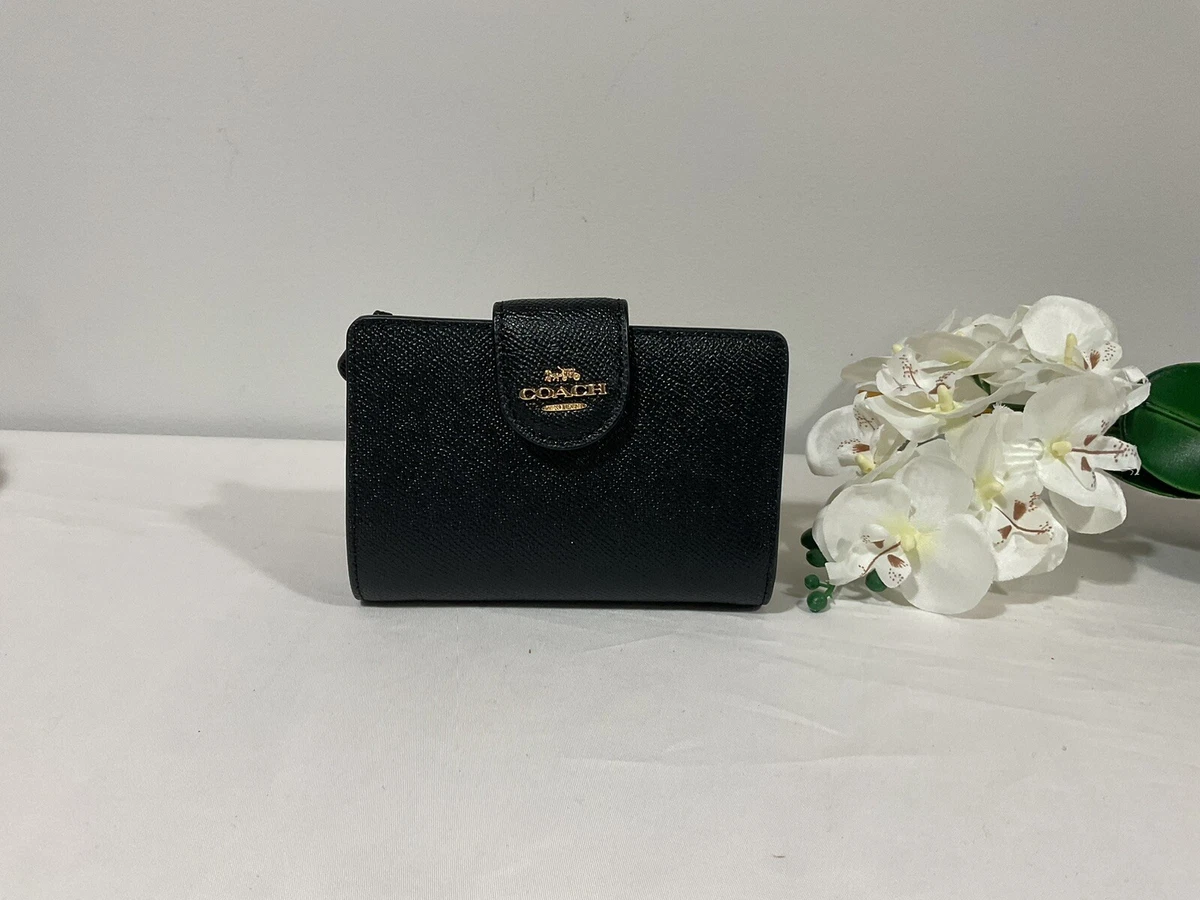 Black and gold coach wallet new arrivals