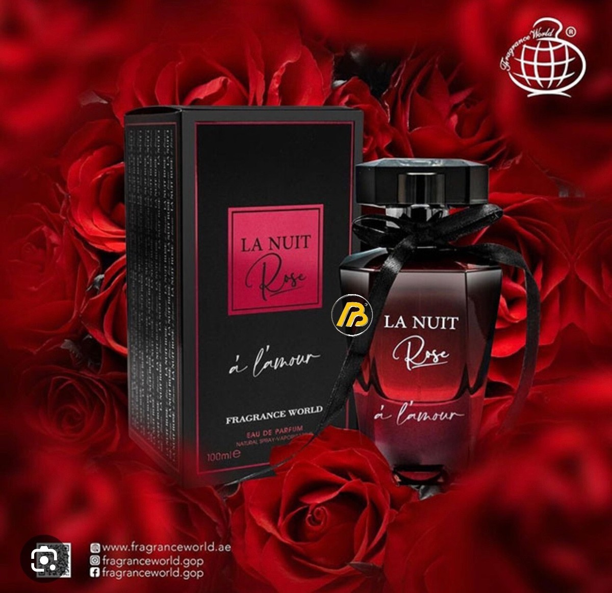 La Nuit Rose Perfume 100ml EDP by Fragrance World UAE UK