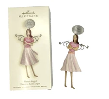 Hallmark Keepsake Christmas Ornament 2008 Sister Angel Down to Earth Angels NOS
